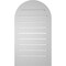 Ekena Millwork Round Top Surface Mount PVC Gable Vent: Functional, w/ 2"W x 2"P Brickmould Sill Frame, 18"W x 32"H GVPRT18X3203SF - alternate 5